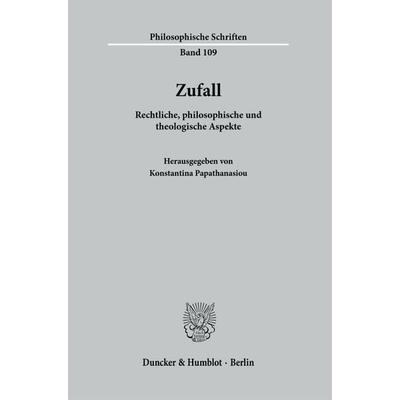 Zufall., Taschenbuch von , Duncker & Humblot, 978-3-428-18621-1