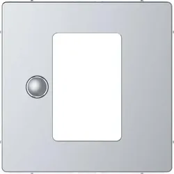 Merten Zentralplatte edelstahl Uni Temperaturregler MEG5775-6036