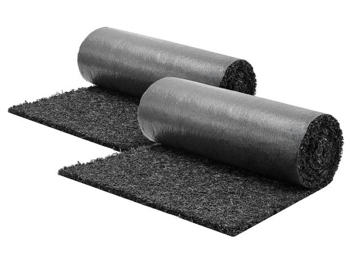 Tapis anti-mauvaises herbes en caoutchouc VEVOR\, 2 rouleaux de 244 x 61 cm\, tapis anti-mauvaises herbes de 1\,3 cm d'épaisseur\, toile de jardinage\, toile anti-mauvaises herbes\, tapis anti-mauvaises herbes\, bordure de jardin\, tapis de bordure\, tapis pour allées dans l'aménagement paysager