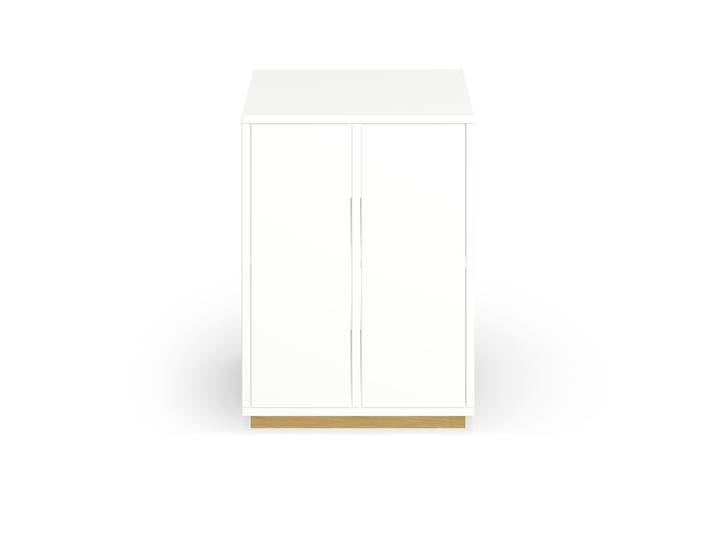 Weißer Nachtschrank aus MDF Dekor MDF Beschichtet MDF Weiß matt