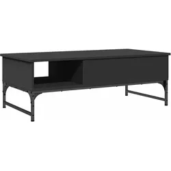 vidaXL Couchtisch Schwarz 100x50x35 cm Holzwerkstoff und Metall