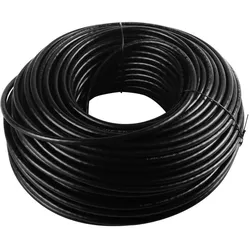 Goobay CAT 6 Outdoor Netzwerkkabel-Set, U/UTP, Schwarz, 100 m (U/UTP, CAT6, 100 m), Netzwerkkabel
