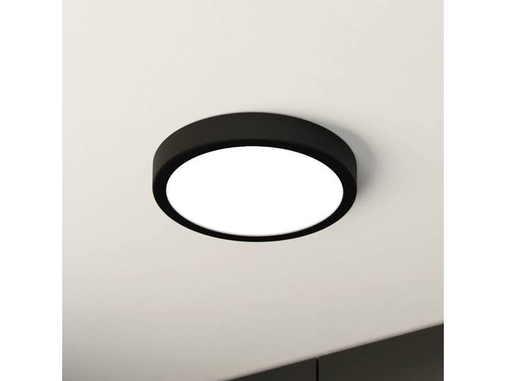 EGLO Deckenlampe Fueva 5, schwarz, für Badezimmer, Metall, Deckenlampe