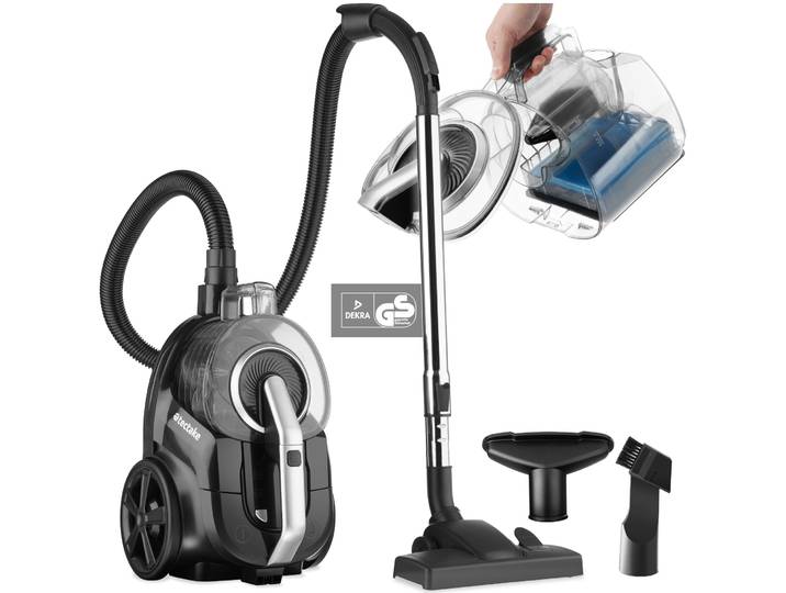 Staubsauger VC900, 900 W, beutellos, Hartboden und Teppich - schwarz/grau