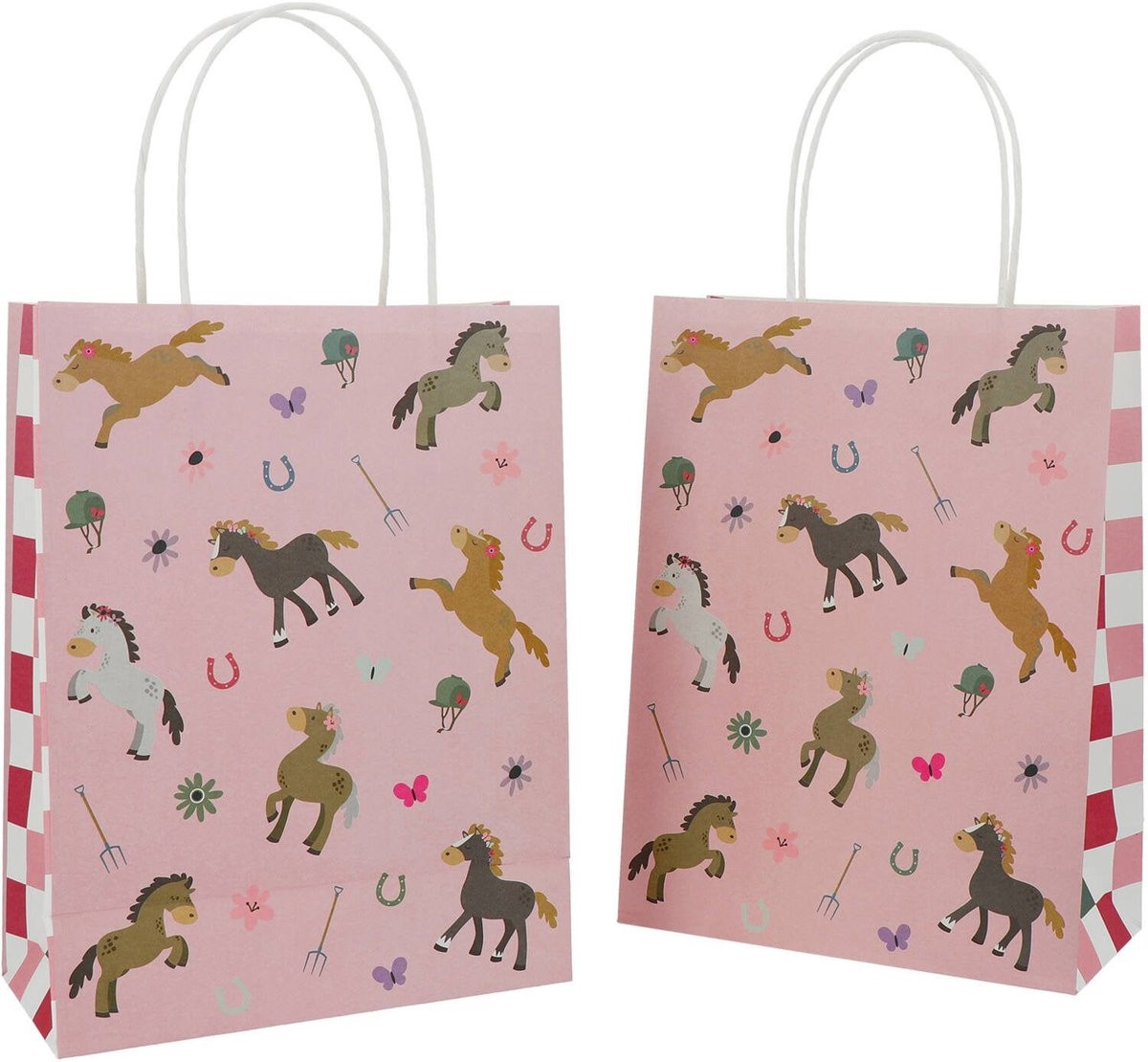 Paard Uitdeeltasjes Happy Horses 27 cm (6 stuks)