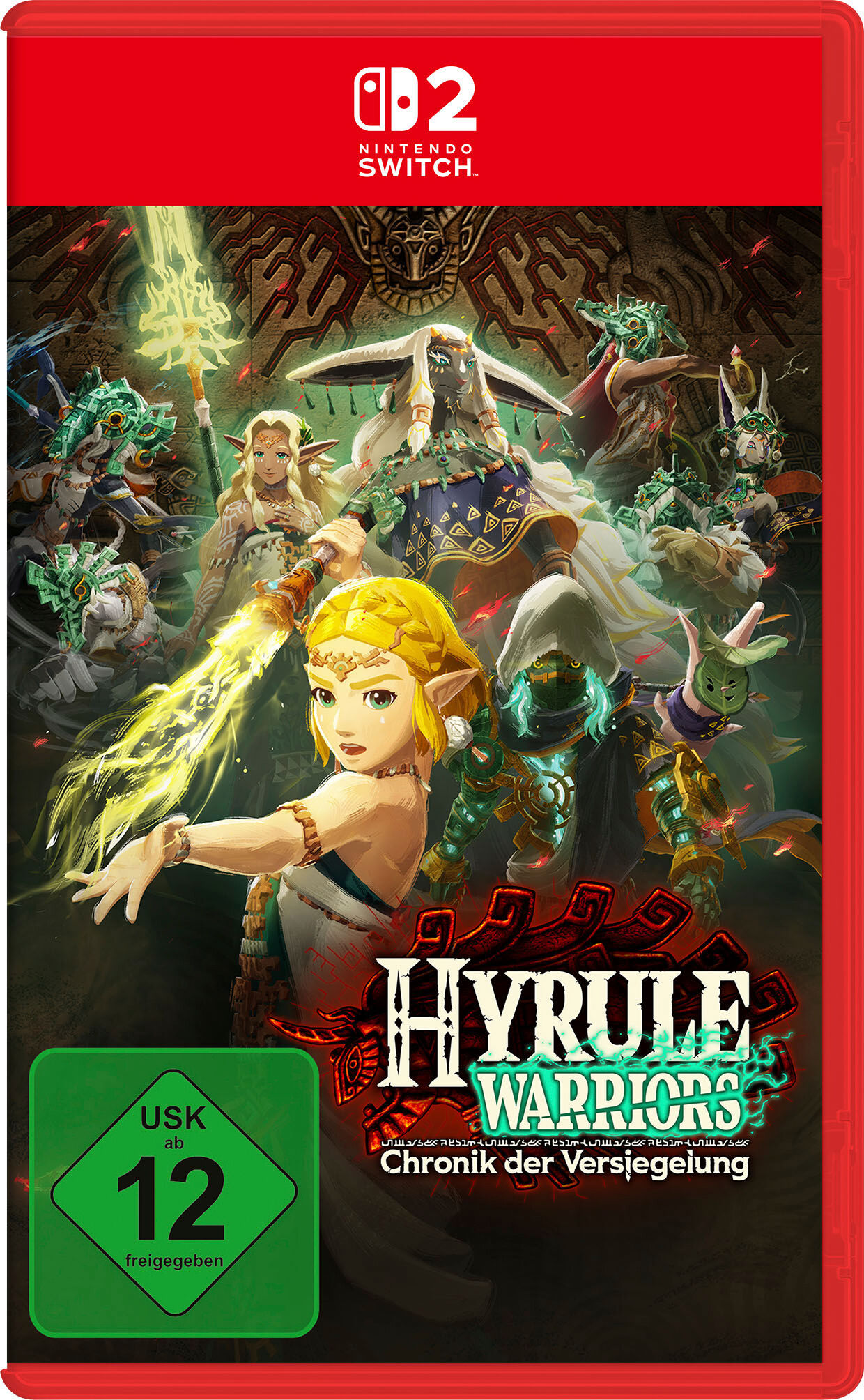 SWITCH 2 Spielesoftware "Hyrule Warriors: Chronik der Versiegelung", rot (weiß, neutral), Nintendo Switch 2, Spielesoftware, Spielesoftware
