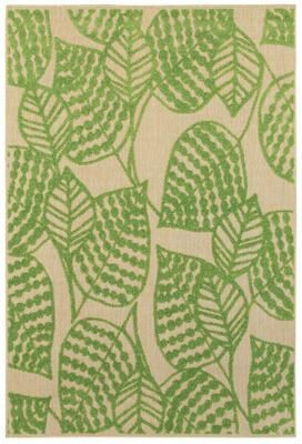 Style Haven Cara Mixed Pile Tropical Leaves Indoor-Outdoor Area Rug