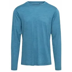 Narsaq Herren Napasak Merino Blend Langarmshirt - XL - Indian Blue