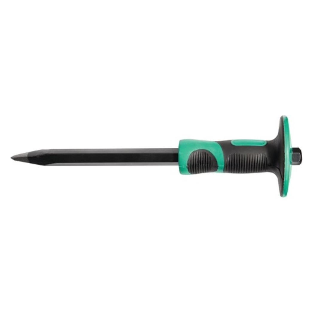 HP Autozubehör Spitzmeissel Länge 300 mm Stahlstärke 18 mm mit Handschutz (S01-300)