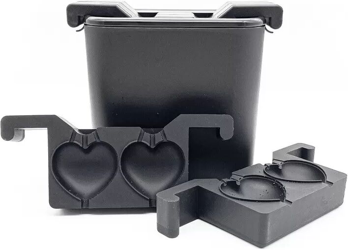 INF Herzförmige Eiswürfelform mit Deckel und Geschenkbox