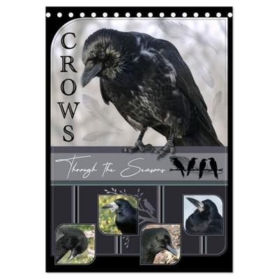 Crows - Through the Seasons (Desk Calendar 2027 DIN A5 portrait), CALVENDO 12 Month DeskCalendar