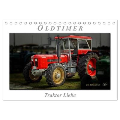 Oldtimer - Traktor Liebe (Tischkalender 2027 DIN A5 quer), CALVENDO Monatskalender