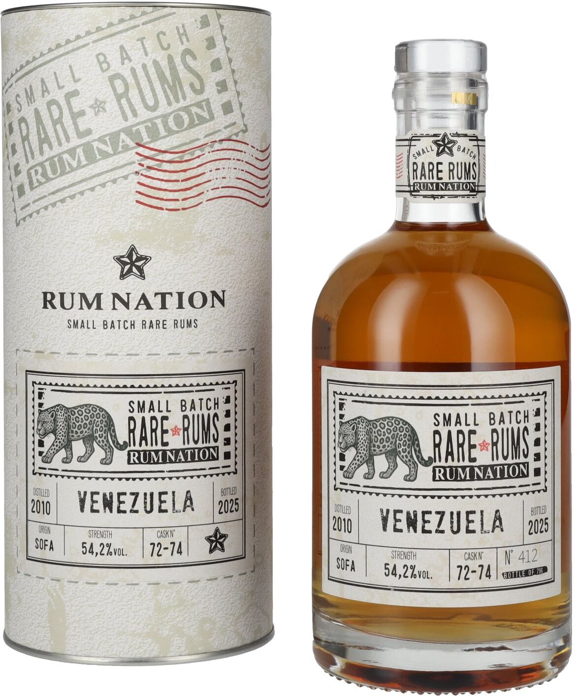 Rum Nation Rare Rums VENEZUELA 2010/2025 54,2% Vol. 0,7l in Geschenkbox