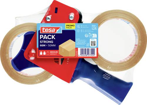 Tesa 57195-00000-01 Klebeband-Abroller tesapack Transparent (L x B) 66m x 50mm 1St.