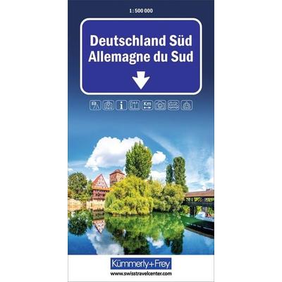Kümmerly+Frey Strassenkarte Deutschland Süd 1:500.000, Sonstige von , Kümmerly+Frey, 978-3-259-01850-7