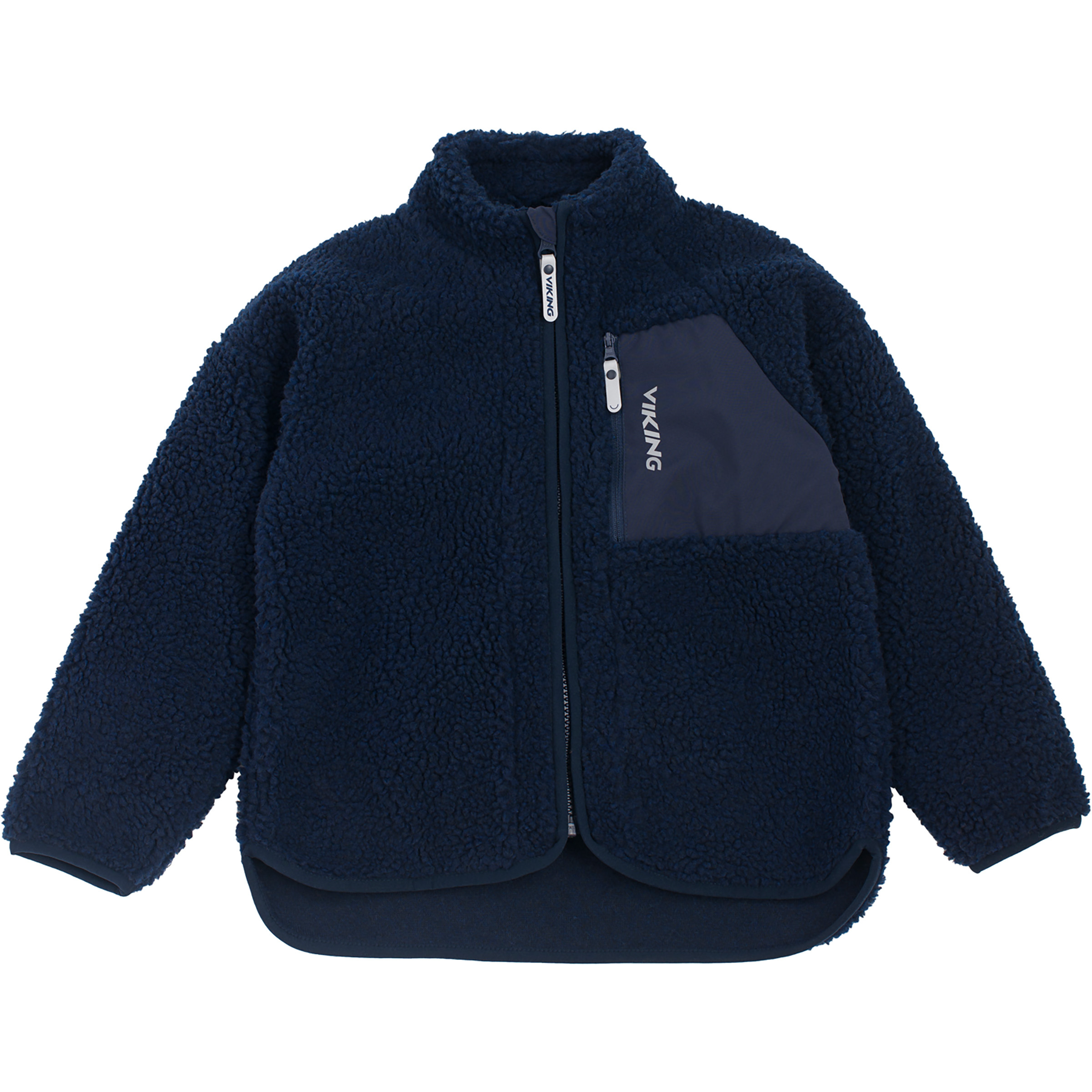 Viking Playtime Pile Kinder Fleecejacke blau Größe 128 Lifestyle Elastisch