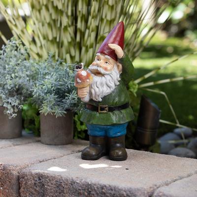 Alpine Corporation Outdoor Garden Gnome Yard Statue Decoration