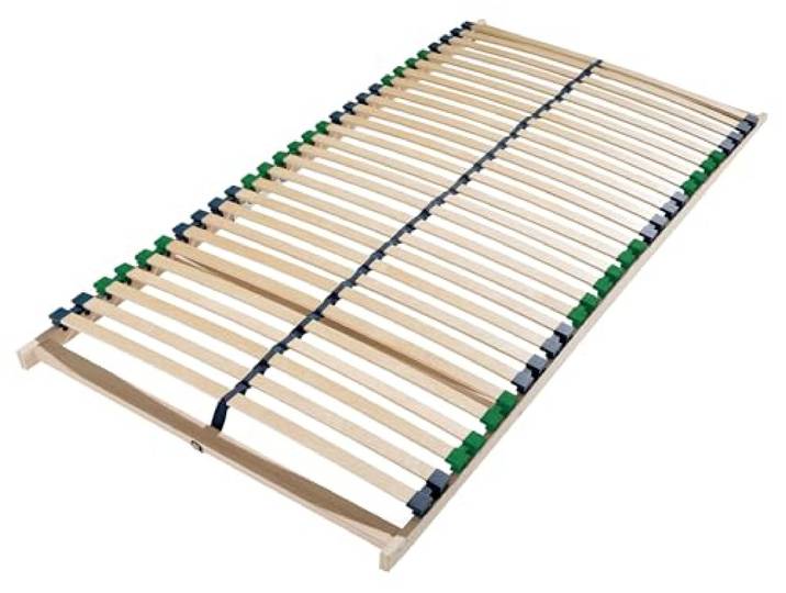 Sleepneo Stabiler Lattenrost 120x200, Lattenrahmen aus Buche, 28 Latten, Federholzrahmen Made in Germany, 7 Komfortzone Lattenrost starr, Lattenrahmen 120x200 hohe Traglast bis 150Kg