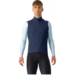 Castelli, Herren, Velojacke, Espresso Vest (XXL), Blau, XXL