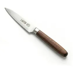 LAFER Signature Edition Gemüsemesser 9cm Damaststahl Klinge Griff aus Fasseiche