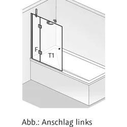 HSK Aperto Badewannenaufsatz pendelbar, 2-teilig 2806xxx