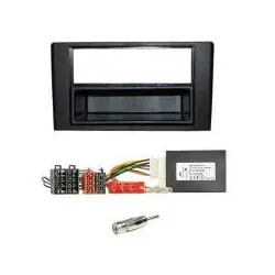 Iveco Daily (IV) 2006-2011 / Daily (V) 2011-2013 Einbauset 2-DIN mit Fach sch...