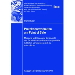 Protektionsverhalten am Point of Sale, Fachbücher von Frank Huber
