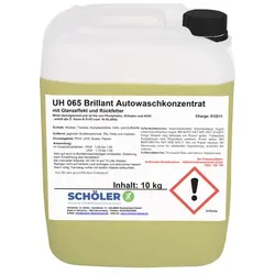 Schöler UH 065 Brillant Autowaschkonzentrat 10 kg speziell für PKW, LKW und Busse