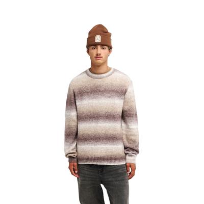 Strickpullover QUIKSILVER "Lima Hairy", Herren, Gr. XS, beige (pine bark gradient), Obermaterial: 51% Modacryl, 40% Nylon, 9% Wolle., Pullover Strickpullover