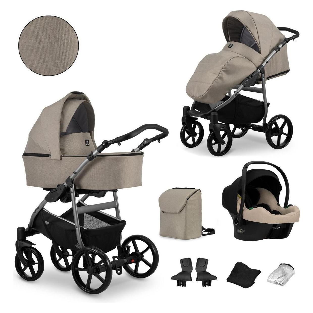 Kunert MATA 3in1 Kinderwagen in Braun/Mocca mit COSMO Ausstattung (65280566)