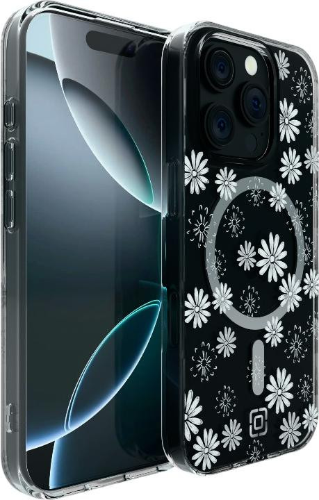 Incipio Forme MagSafe iPhone 16 Pro hoesje met bloemenprint - Zilver