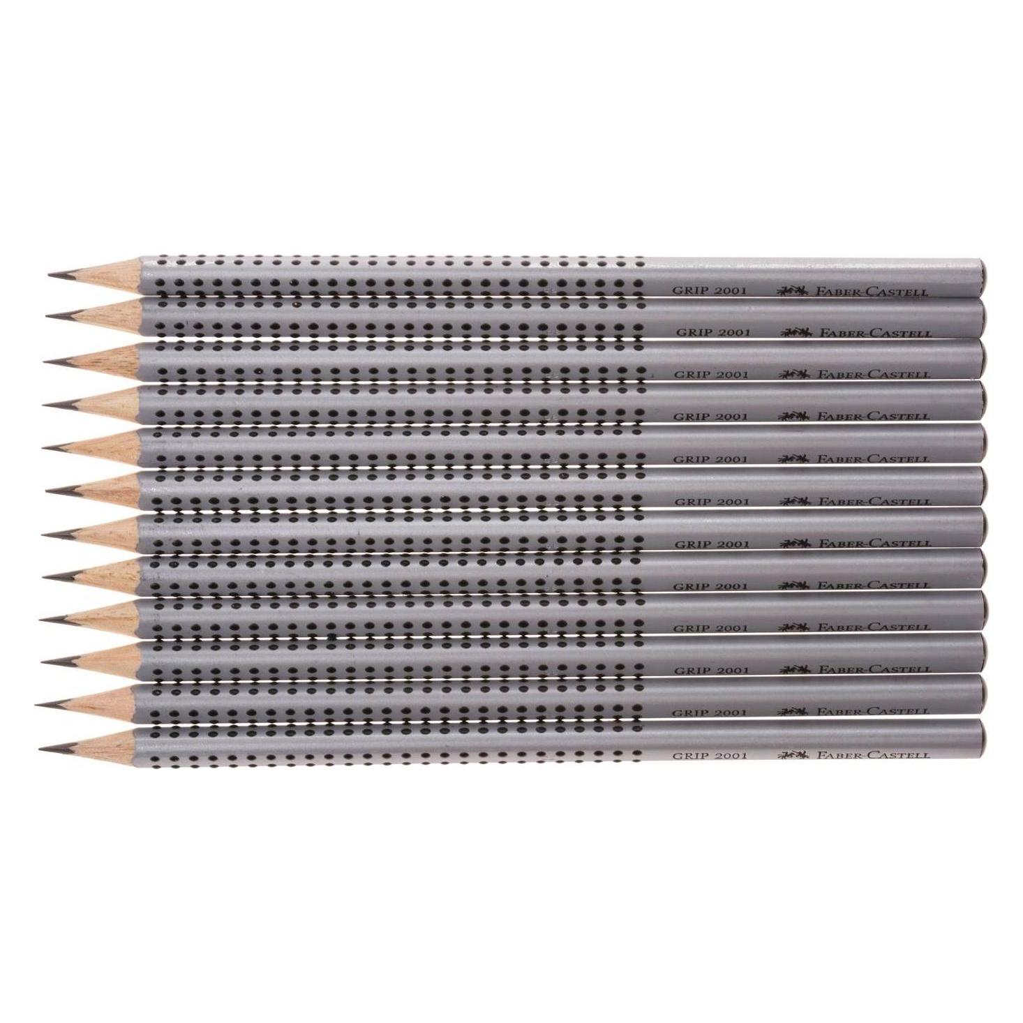 Faber-Castell Bleistiftgriff 2001 2B (2 mm, 2B, 12x) (117002)