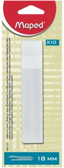 Lot 10 lames cutter 18 mm - Maped