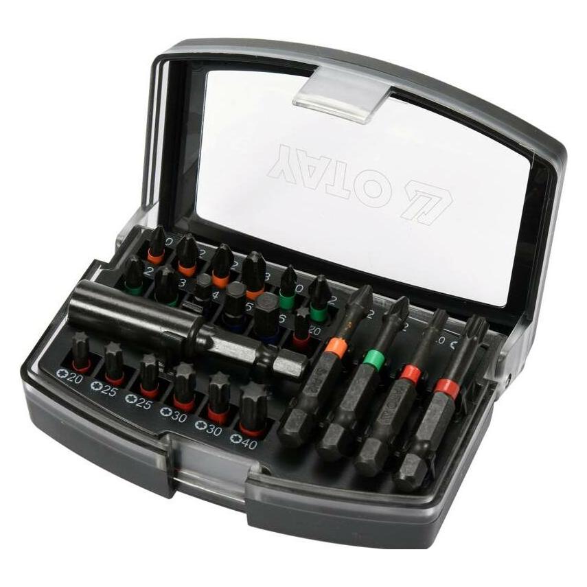 Yato YT-04621, Schlagschrauber-Bitset 23-teilig, 25 und 50mm lang (YT-04621)