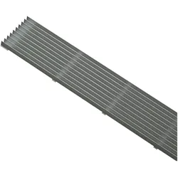 Schüco, Zubehör Belüftungstechnik, Lüftungsgitter Lamellen 480 x 84 mm Aluminium natur eloxiert