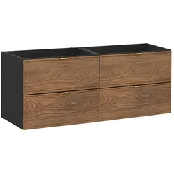 WASCHTISCHUNTERSCHRANK 120cm Elena Holz und Schwarz