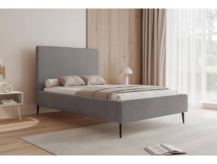 Compleo Polsterbett auf hohen Füßen, Designerbett, Schlafzimmerbett