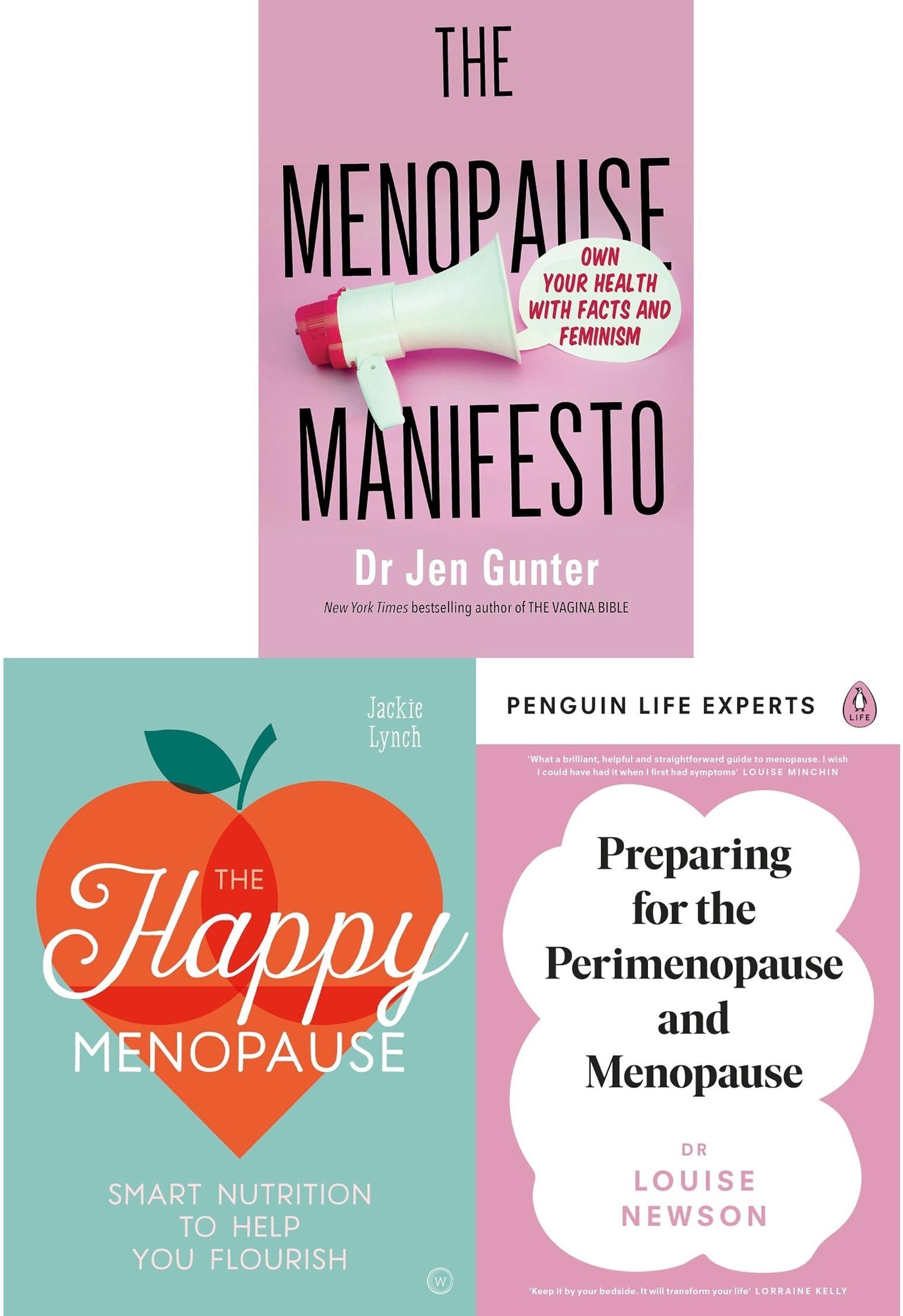 Penguin/Piatkus/Watkins Publishing The Happy Menopause, Menopause Manifesto, Preparing for the Perimenopause 3 Books Collection Set