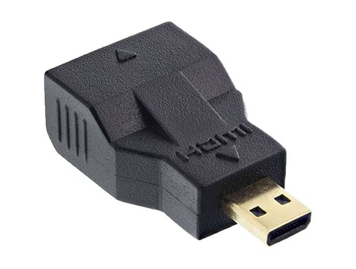 InLine 17690C HDMI-adapter, mini HDMI C-bus naar Micro HDMI D-stekker, 4K2K compatibel, vergulde contacten