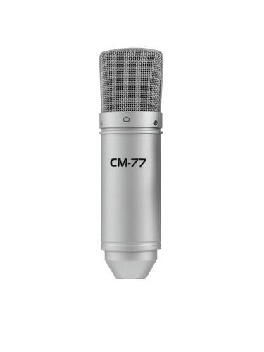 Omnitronic Studiomikrofon MIC CM-77 Übertragungsart (Details):Kabelgebunden inkl Spinne, inkl. Klammer