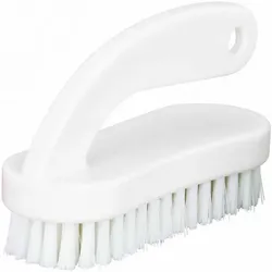 Weiche Hand- und Nagelbürste mit Griff - Lebensmittelbereich - 13cm-Rahmen WEISS -. FalconBrush