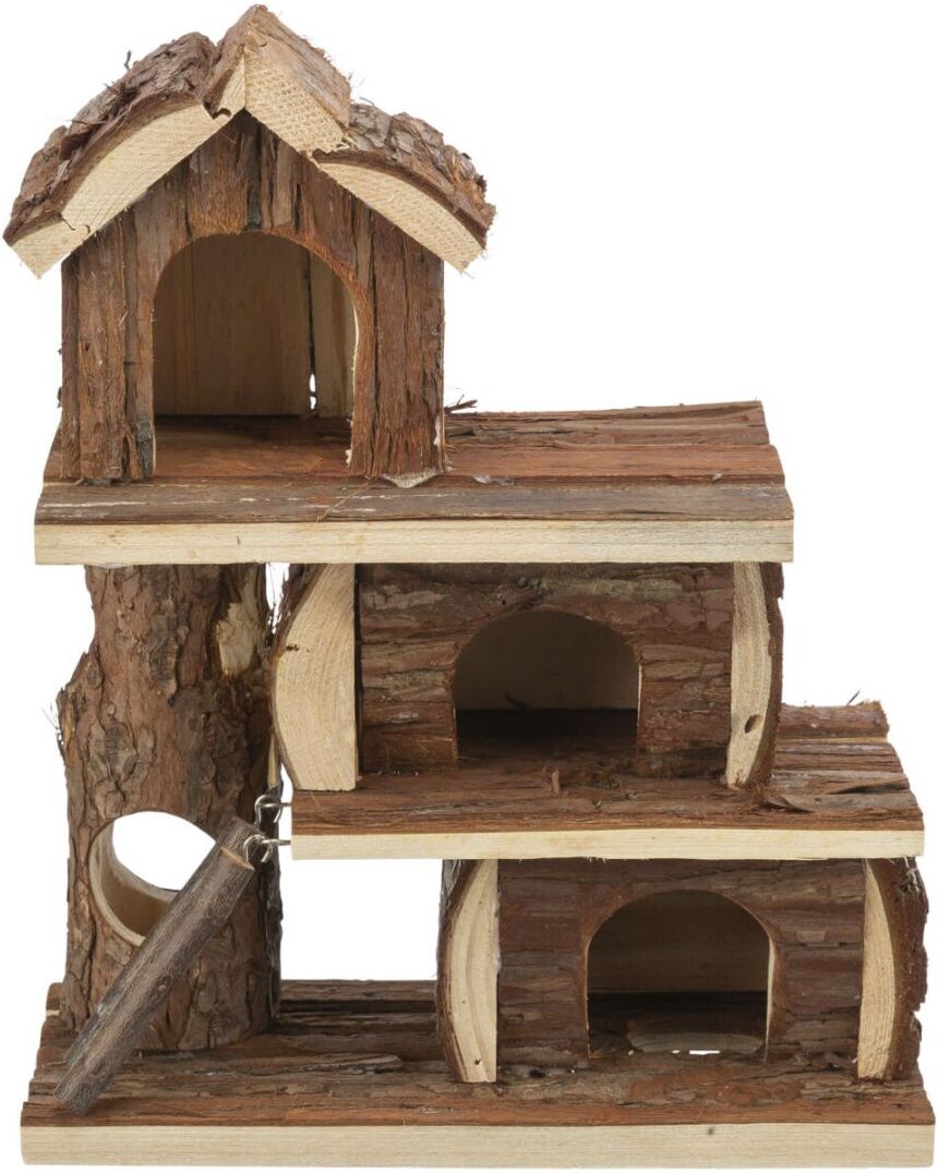 TRIXIE Haus Tammo, Mäuse, Rindenholz, 25 x 30 x 12 cm