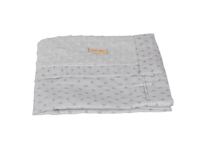 Roba Babydecke 80 x 80 cm Lil Planet grau, Hellgrau, Textil, 80x80 cm, Schlafen, Babybettausstattung, Babydecken & Babykissen