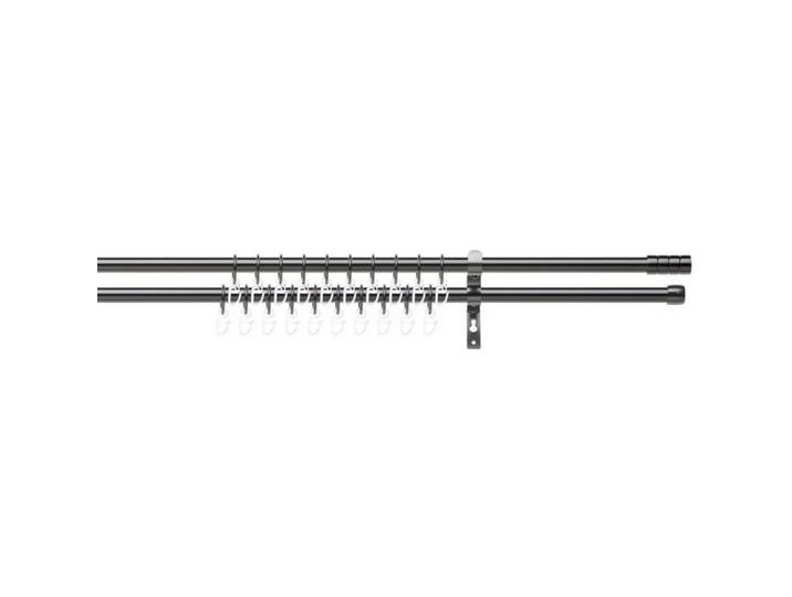 Vorhangstangenset Joo 2 Schwarz ca. 200-340cm