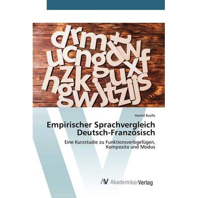 Empirischer Sprachvergleich Deutsch-Französisch, Taschenbuch von Hamid Baalla, AV Akademikerverlag, 978-3-639-88294-0