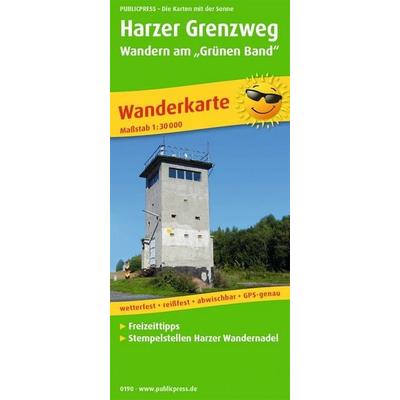 Publicpress Wanderkarte Harzer Grenzweg, Wandern am 'Grünen Band' 1:30.000, Sonstige von , KOMPASS Freytag & Berndt, 978-3-7473-0190-6