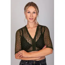 Dirndlbluse Anna Khaki Grün