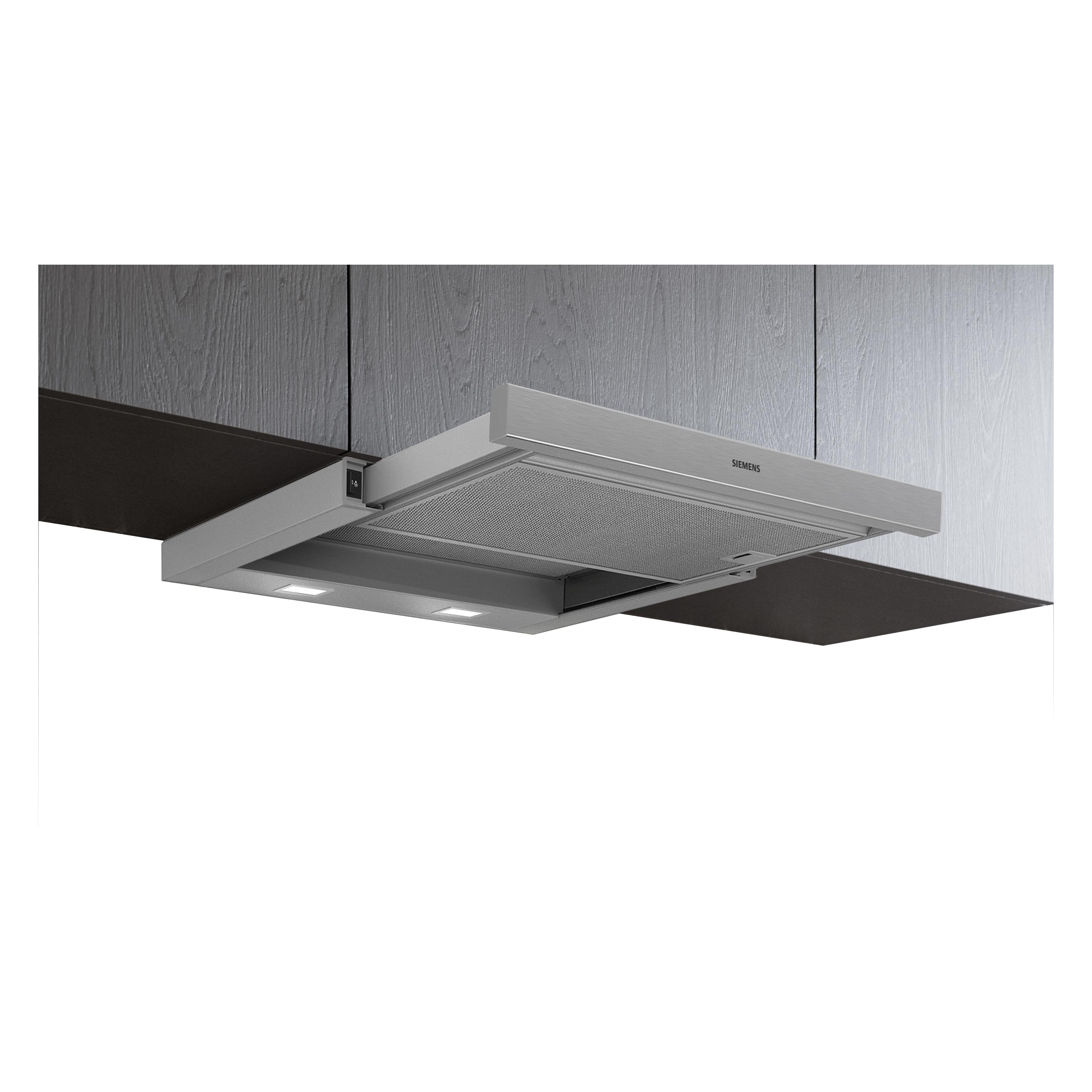 Siemens iQ100, Flachschirmhaube, 60 cm, Silbermetallic, LI64LB521 (Flachschirmhaube) (LI64LB521)