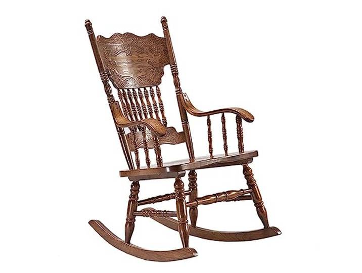 Schaukelstuhl Veranda-Schaukelstuhl, Schaukelstuhl aus Holz für den Außenbereich, Terrasse, Garten, Balkon, Hinterhof, Lounge-Relax-Stuhl für Erwachsene mit extra breitem Sitz, belastbar bis 150kg ( C