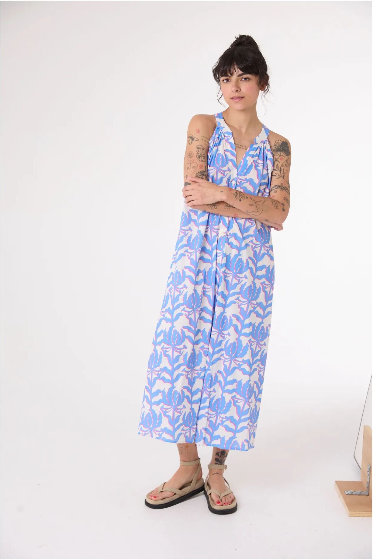 Sacrécoeur Robe Maé Alga Bleu M